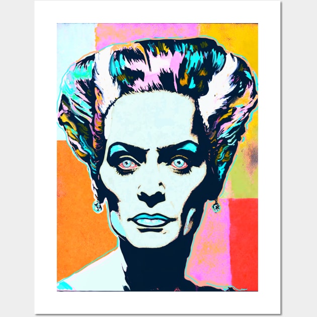 The Bride of Frankenstein's Fresh New Do Wall Art by TJWDraws